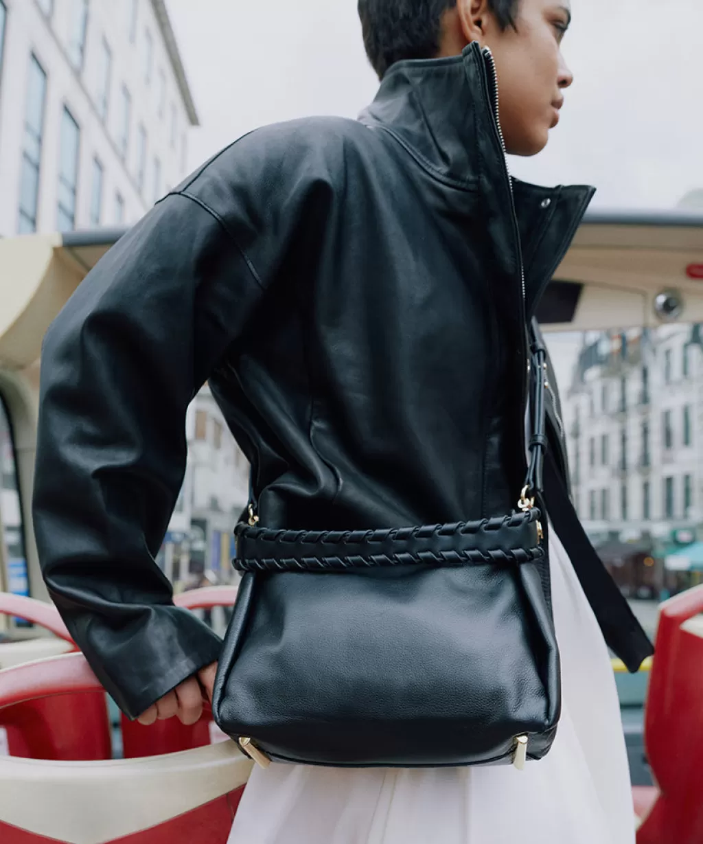 DOLCE VITA Aria Crossbody Black Leather Best