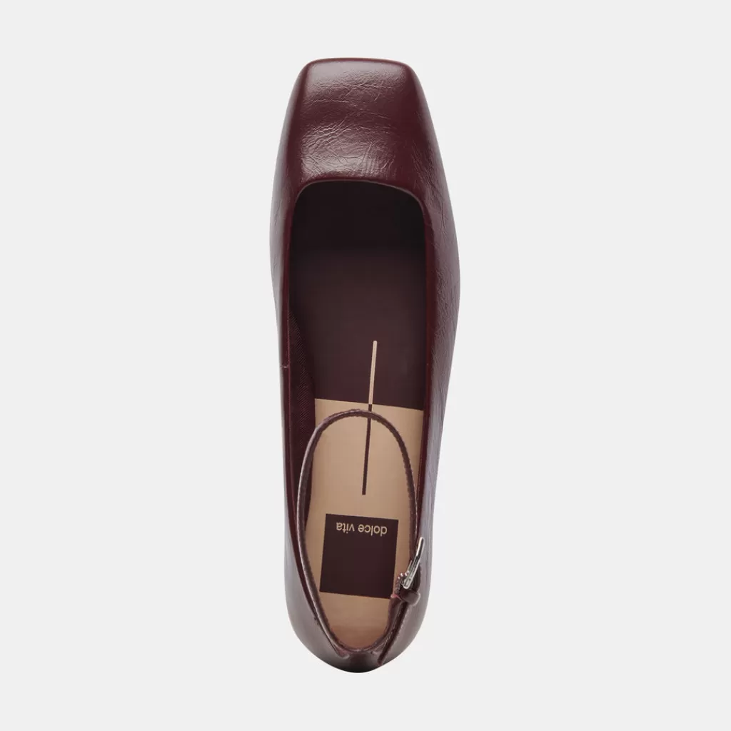 ashya_ballet_flats_wine_crinkle_patent_7.webp DOLCE VITA Ashya Ballet Flats Wine Crinkle Patent Best