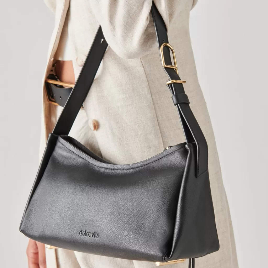 audri_shoulder_bag_black_leather_3.webp DOLCE VITA Audri Shoulder Bag Black Leather Fashion