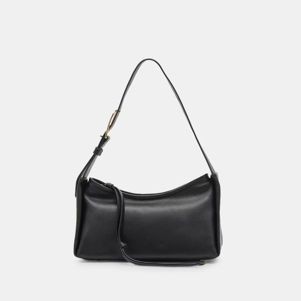 audri_shoulder_bag_black_leather_4.webp DOLCE VITA Audri Shoulder Bag Black Leather Fashion