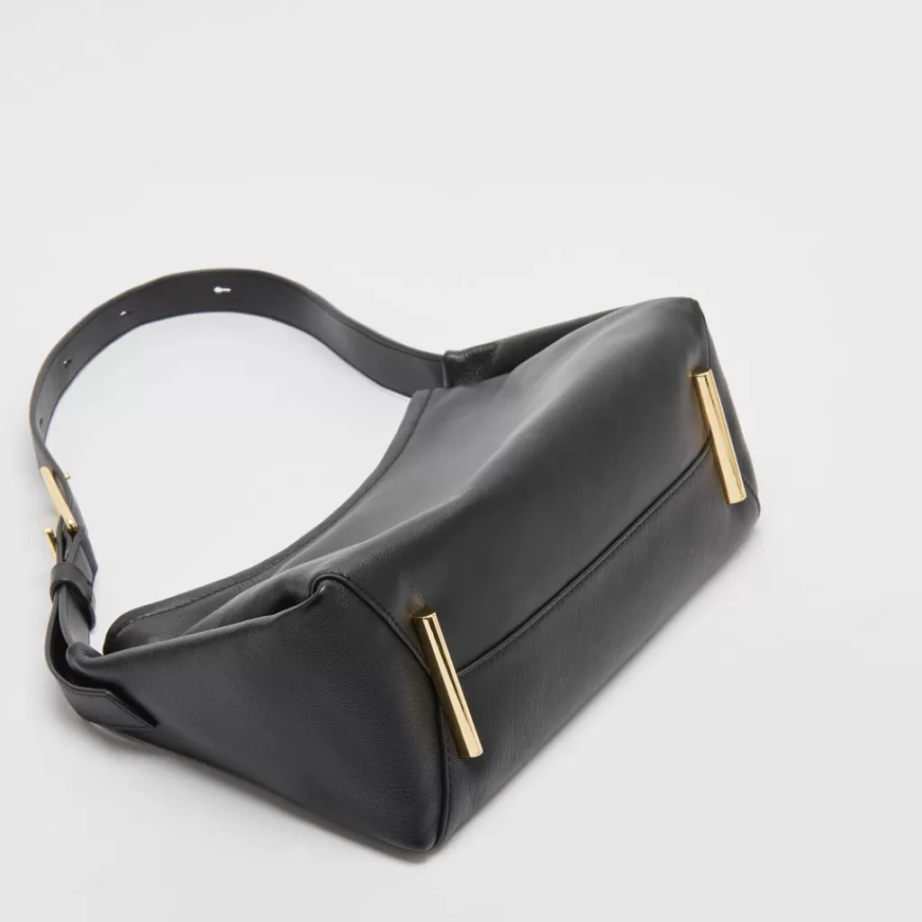 audri_shoulder_bag_black_leather_6.webp DOLCE VITA Audri Shoulder Bag Black Leather Fashion