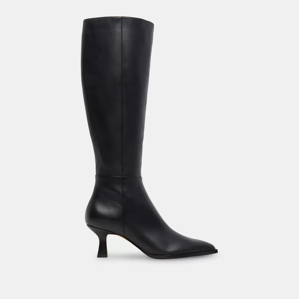 DOLCE VITA Auggie Boots Black Leather Cheap