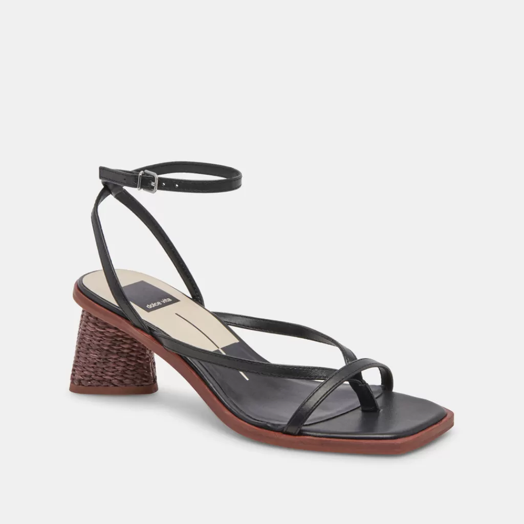 DOLCE VITA Banita Sandals Black Leather Shop