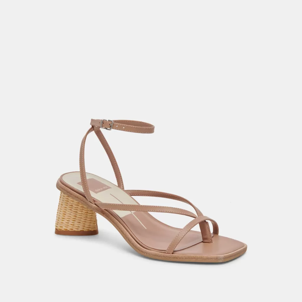 DOLCE VITA Banita Sandals Cafe Leather Clearance