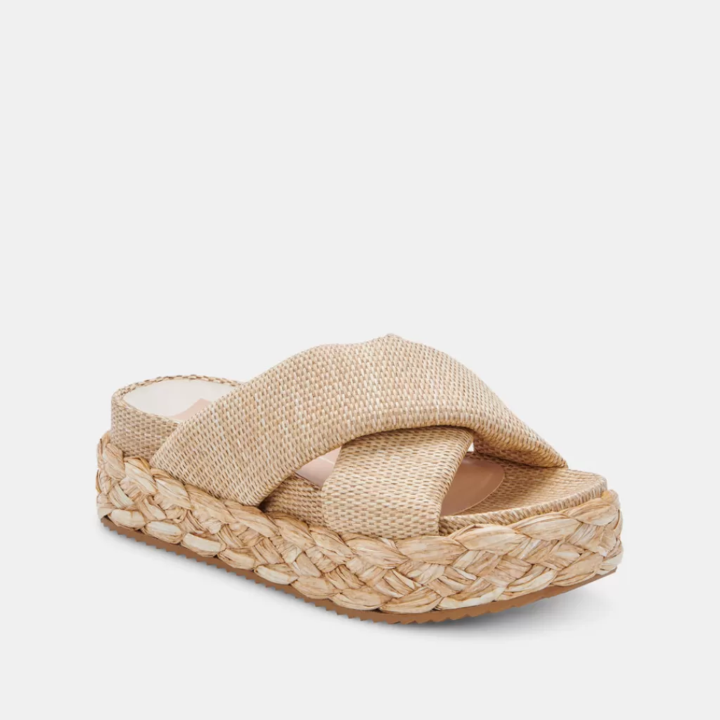 DOLCE VITA Blume Sandals Lt Natural Raffia New