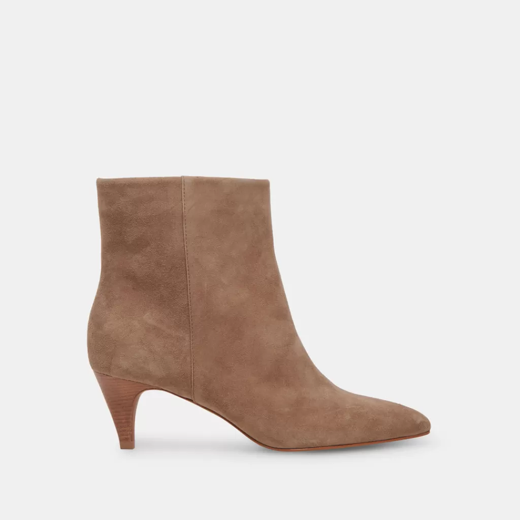 DOLCE VITA Dee Booties Truffle Suede Cheap