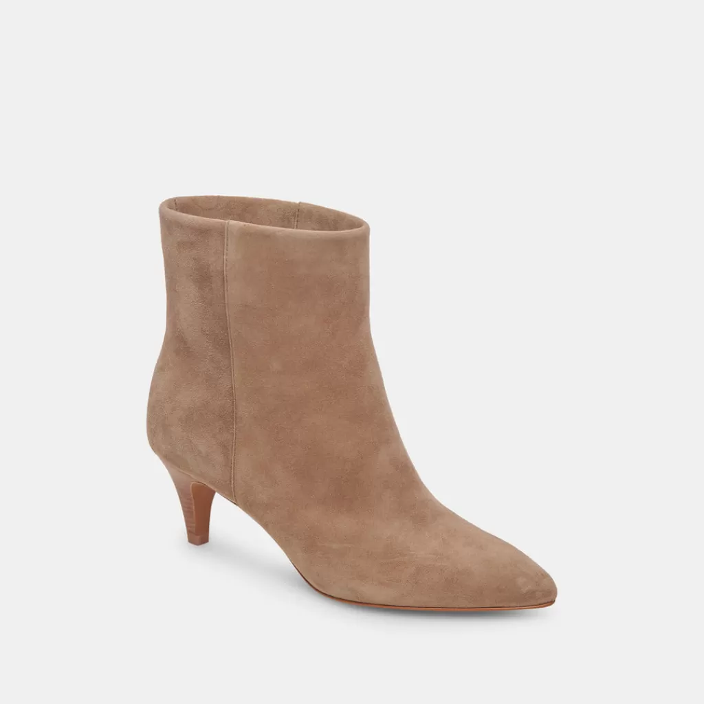 DOLCE VITA Dee Wide Booties Truffle Suede Sale