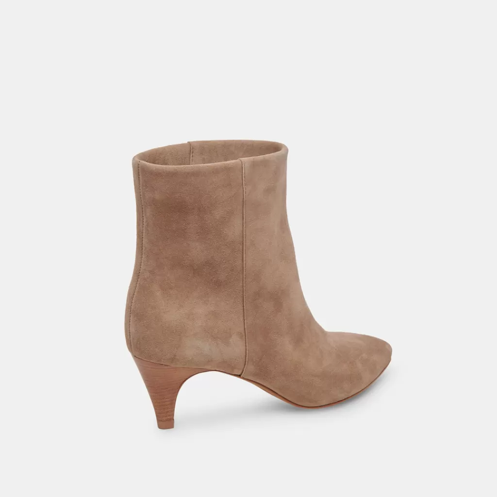 DOLCE VITA Dee Wide Booties Truffle Suede Sale