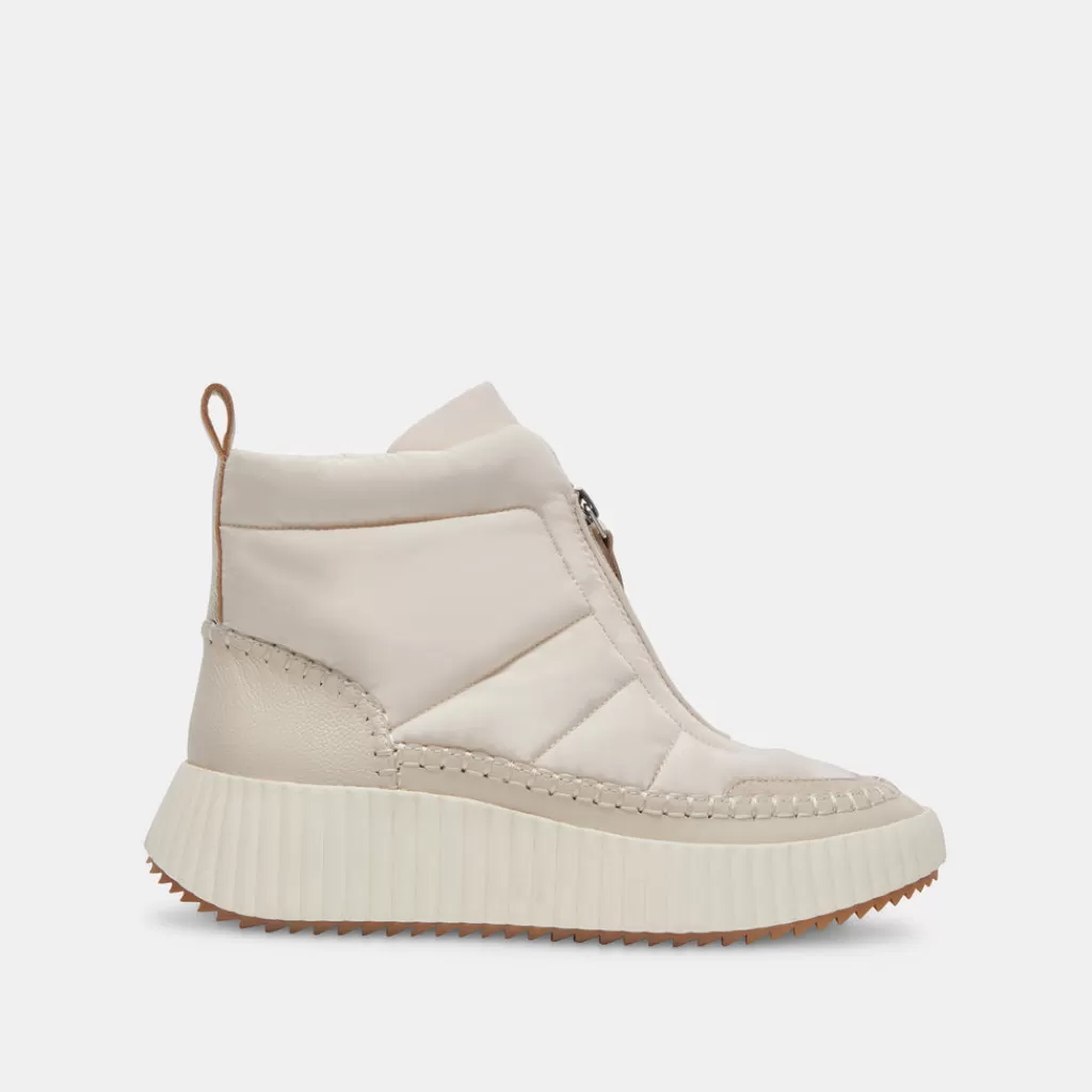 DOLCE VITA Devlin Sneakers Ivory Nylon Clearance
