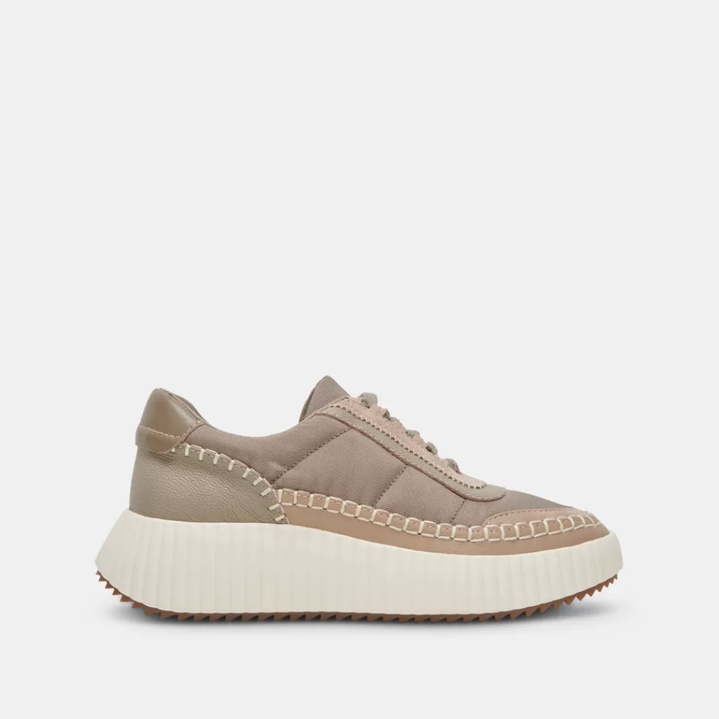 DOLCE VITA Dolen Nylon Sneakers Dk Taupe Nylon Discount
