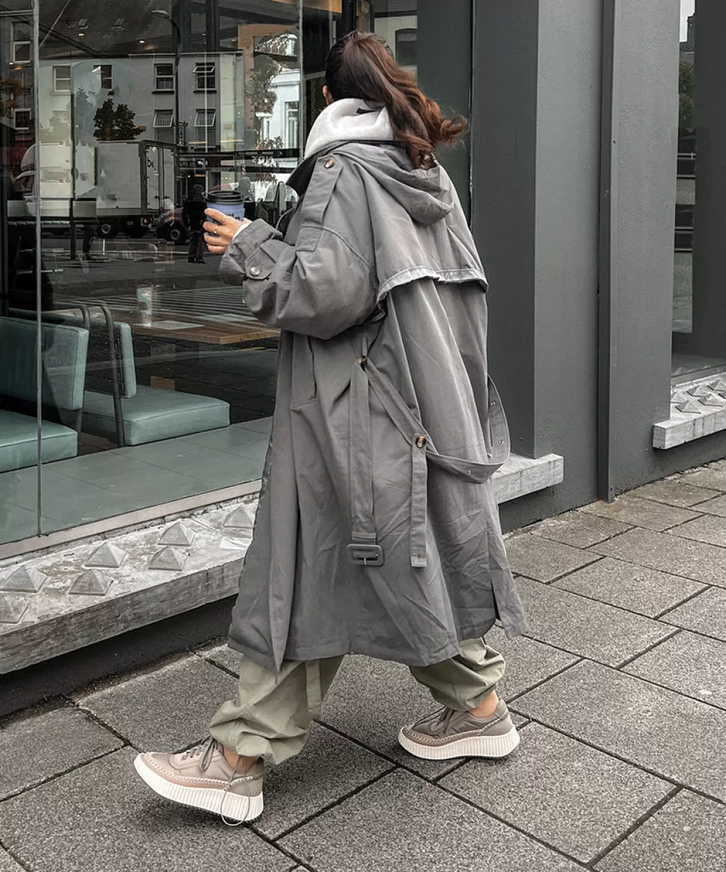 DOLCE VITA Dolen Nylon Sneakers Dk Taupe Nylon Discount