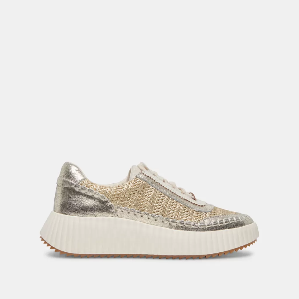 DOLCE VITA Dolen Sneakers Gold Knit Discount