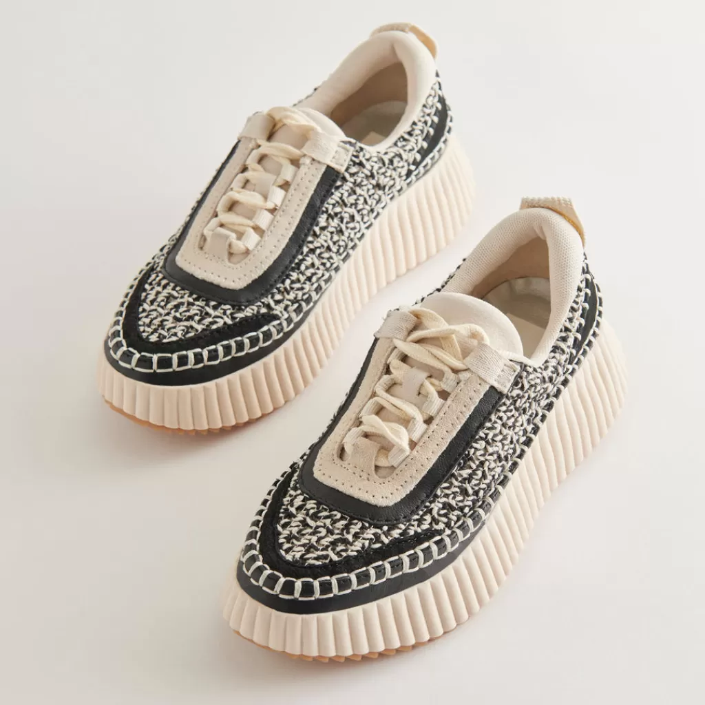 DOLCE VITA Dolen Sneakers White Black Woven Shop
