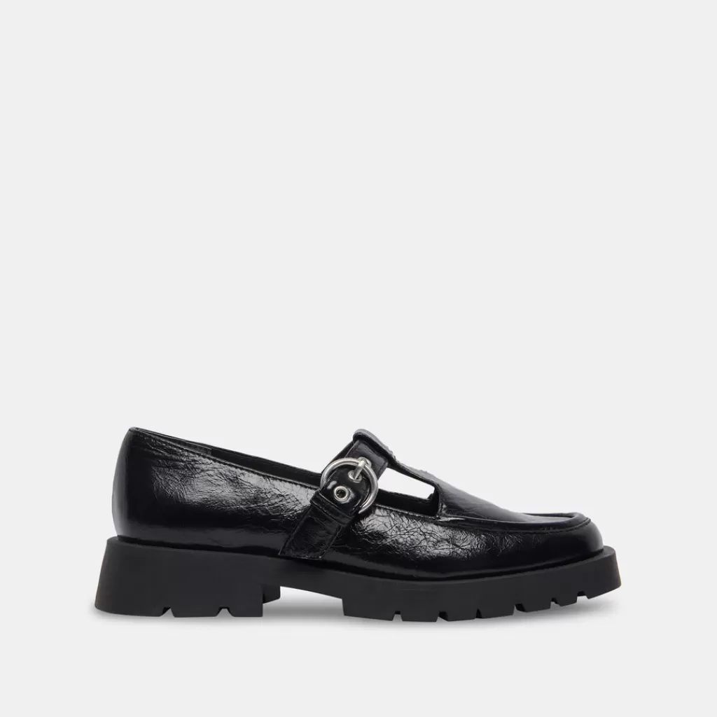 DOLCE VITA Ebbie Flats Midnight Patent Leather Discount