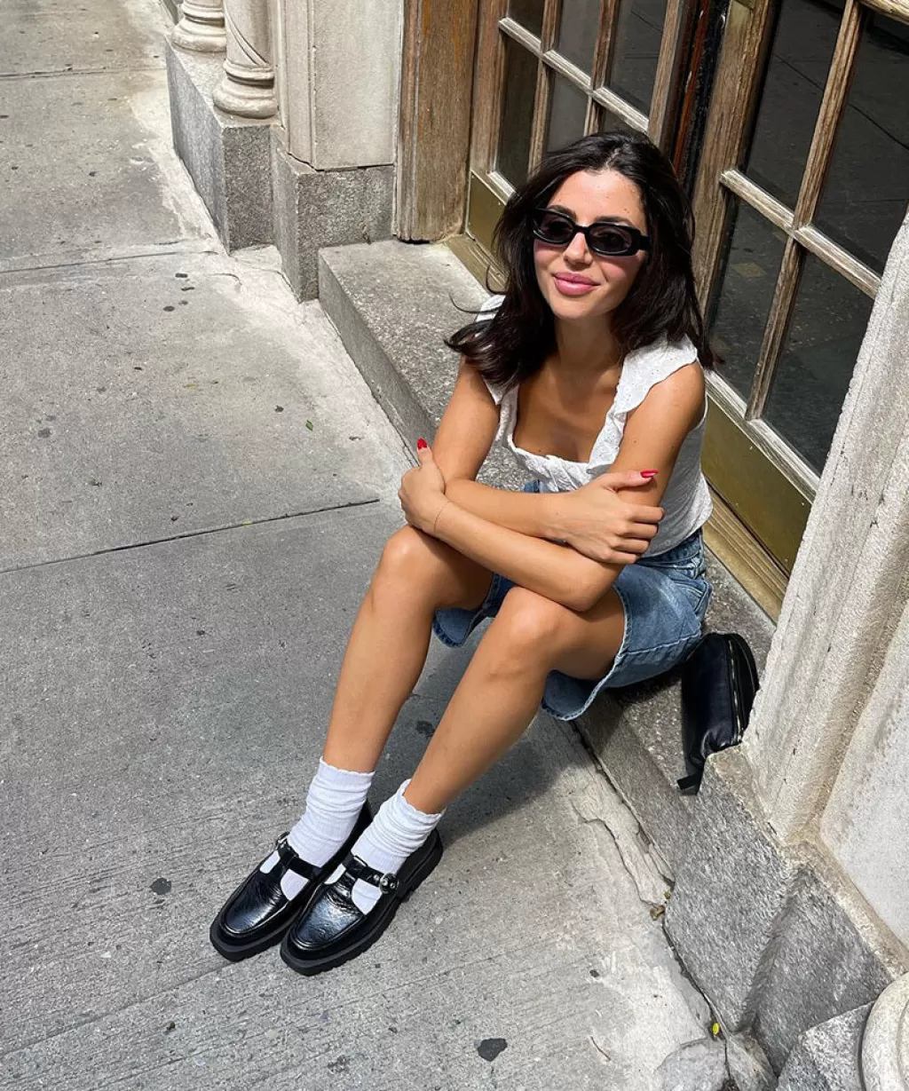 DOLCE VITA Ebbie Flats Midnight Patent Leather Discount