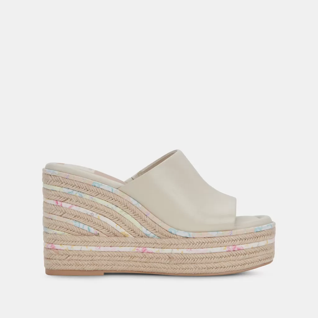 DOLCE VITA Elaria Wedges Ivory Leather Store