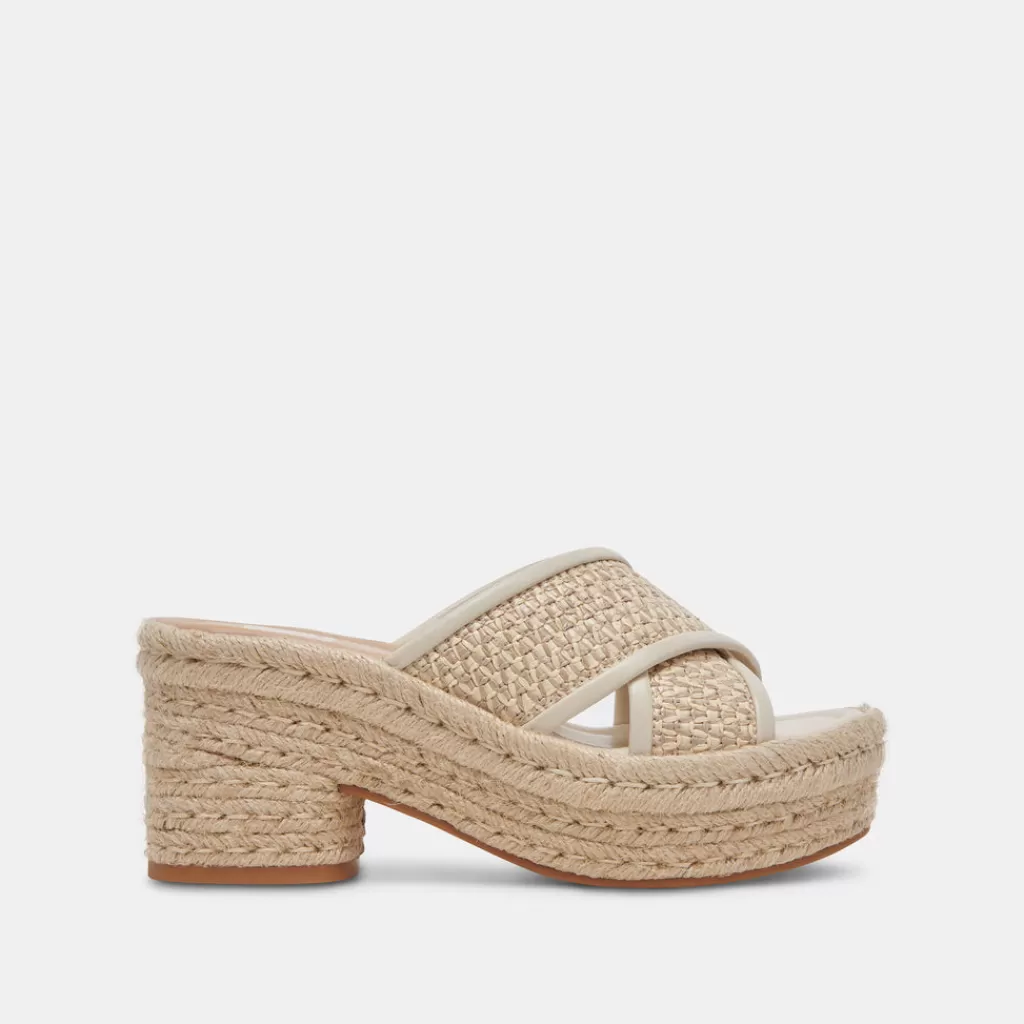 DOLCE VITA Eldora Heels Natural White Raffia Best