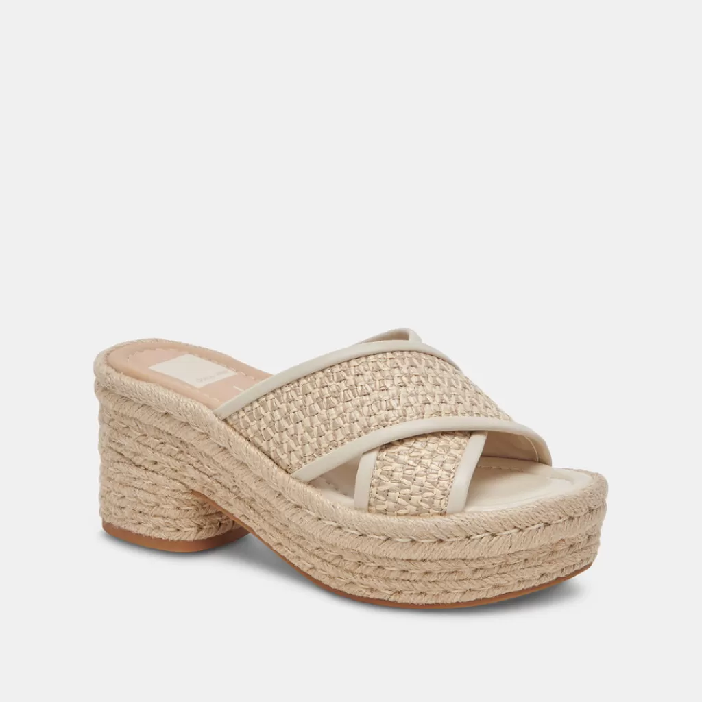 DOLCE VITA Eldora Heels Natural White Raffia Best