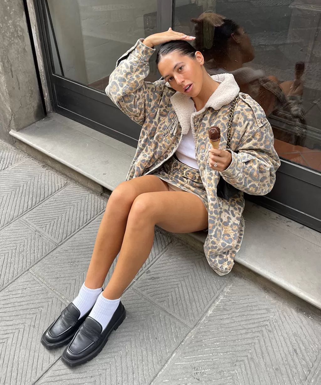 DOLCE VITA Elias Flats Black Leather Cheap