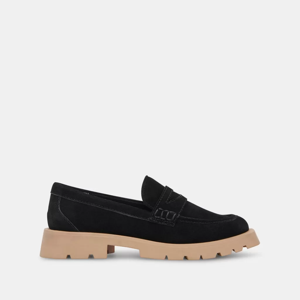 DOLCE VITA Elias Flats Midnight Suede Discount