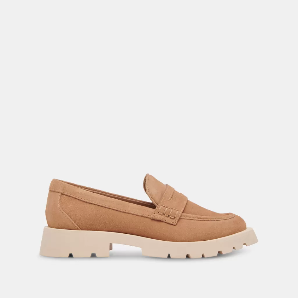 DOLCE VITA Elias Flats Toffee Suede Discount