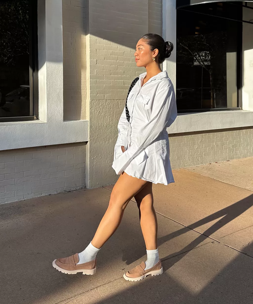 DOLCE VITA Elias Flats Toffee Suede Discount