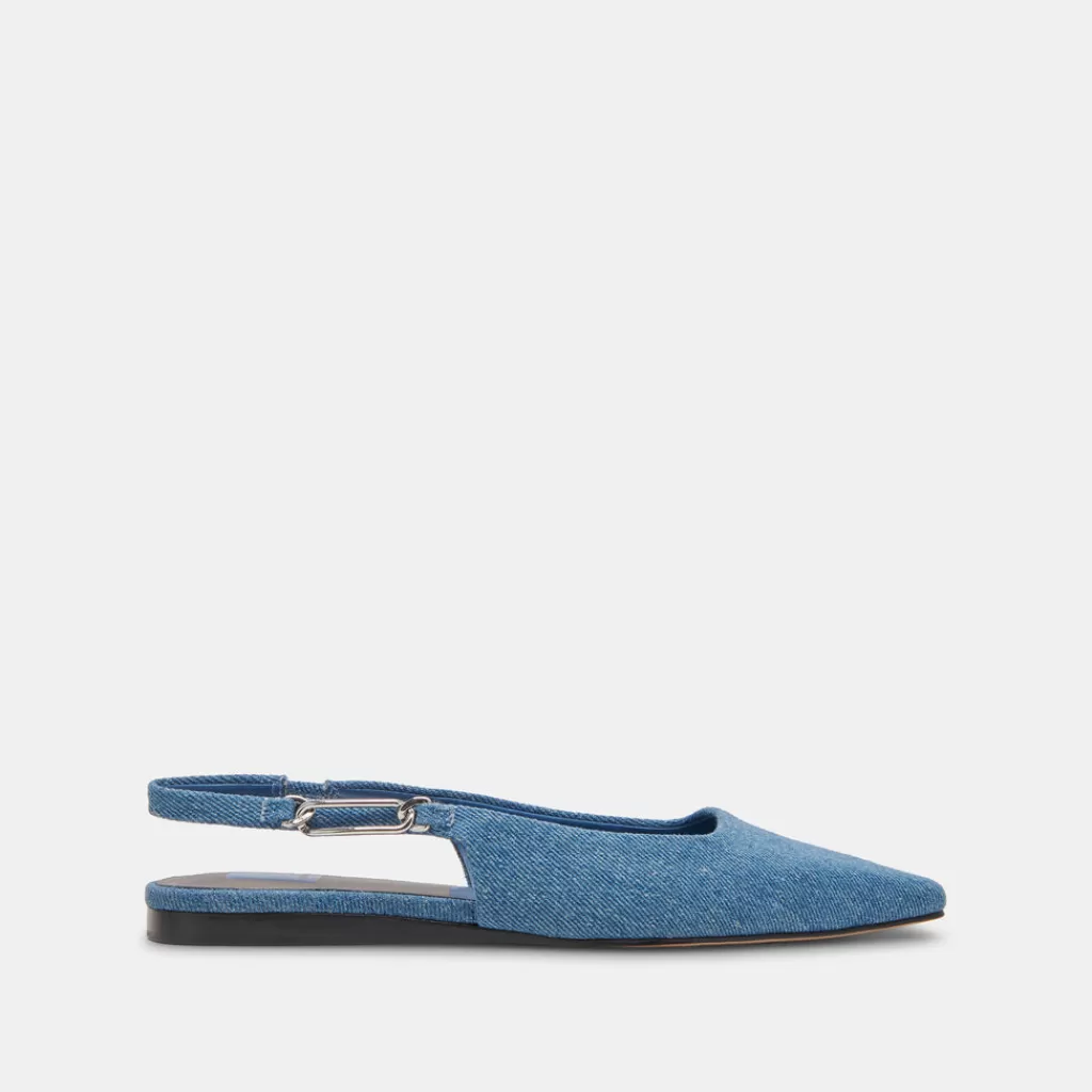 DOLCE VITA Elley Flats Blue Denim Discount