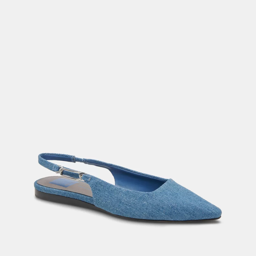 DOLCE VITA Elley Flats Blue Denim Discount