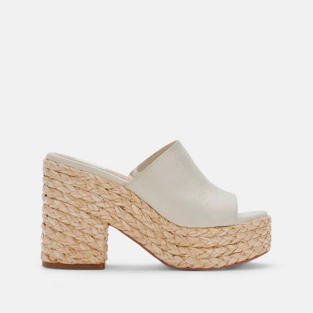 DOLCE VITA Elora Heels Ivory Leather Sale
