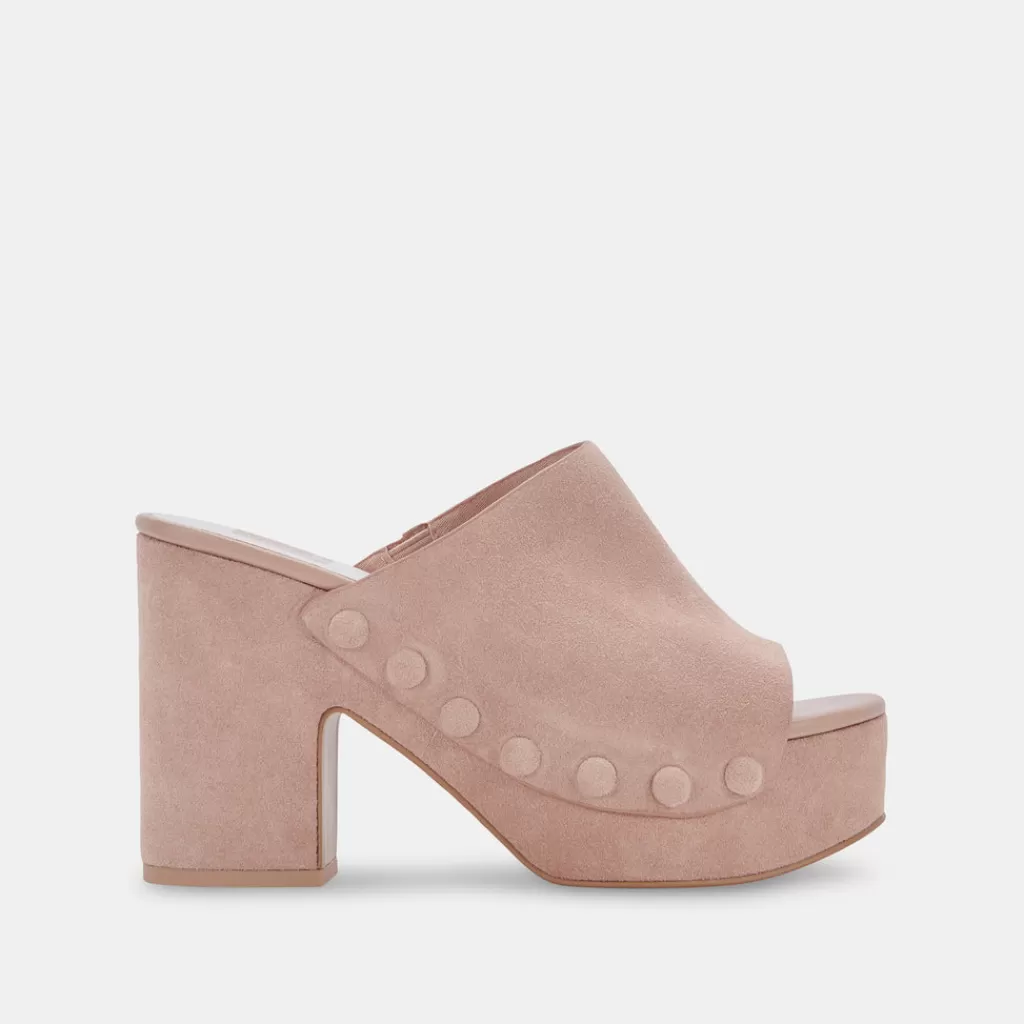 DOLCE VITA Emol Heels Blush Suede Flash Sale
