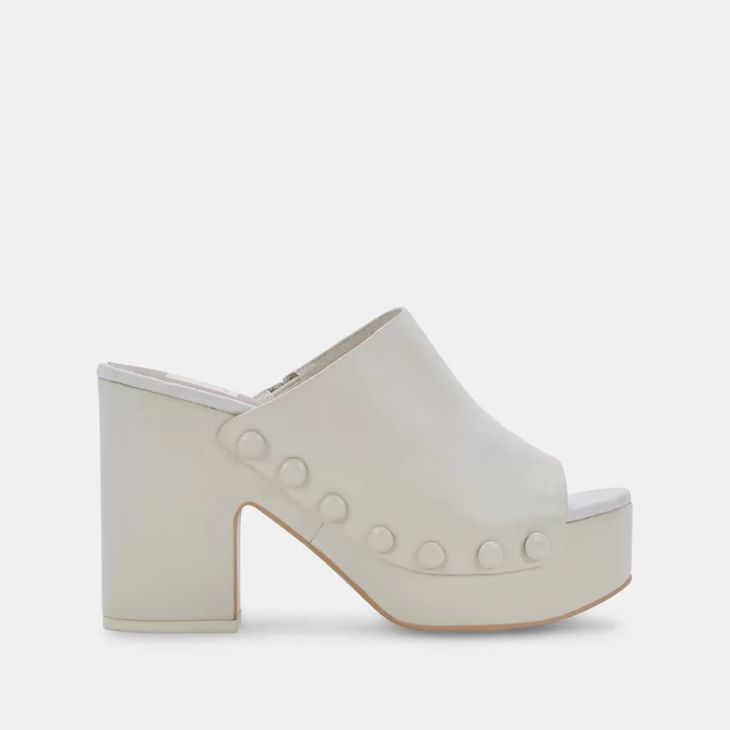 DOLCE VITA Emol Heels Ivory Leather Outlet
