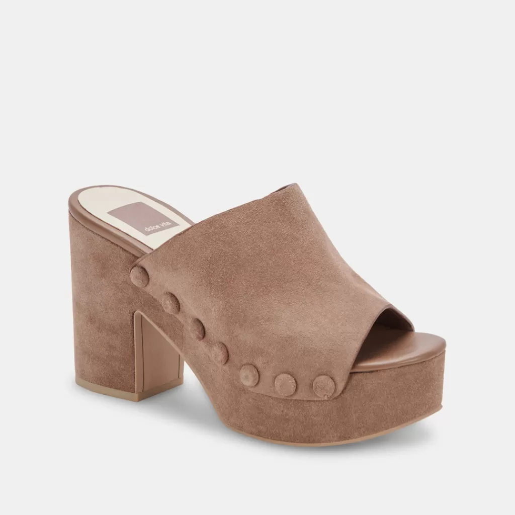 DOLCE VITA Emol Heels Mushroom Suede Store