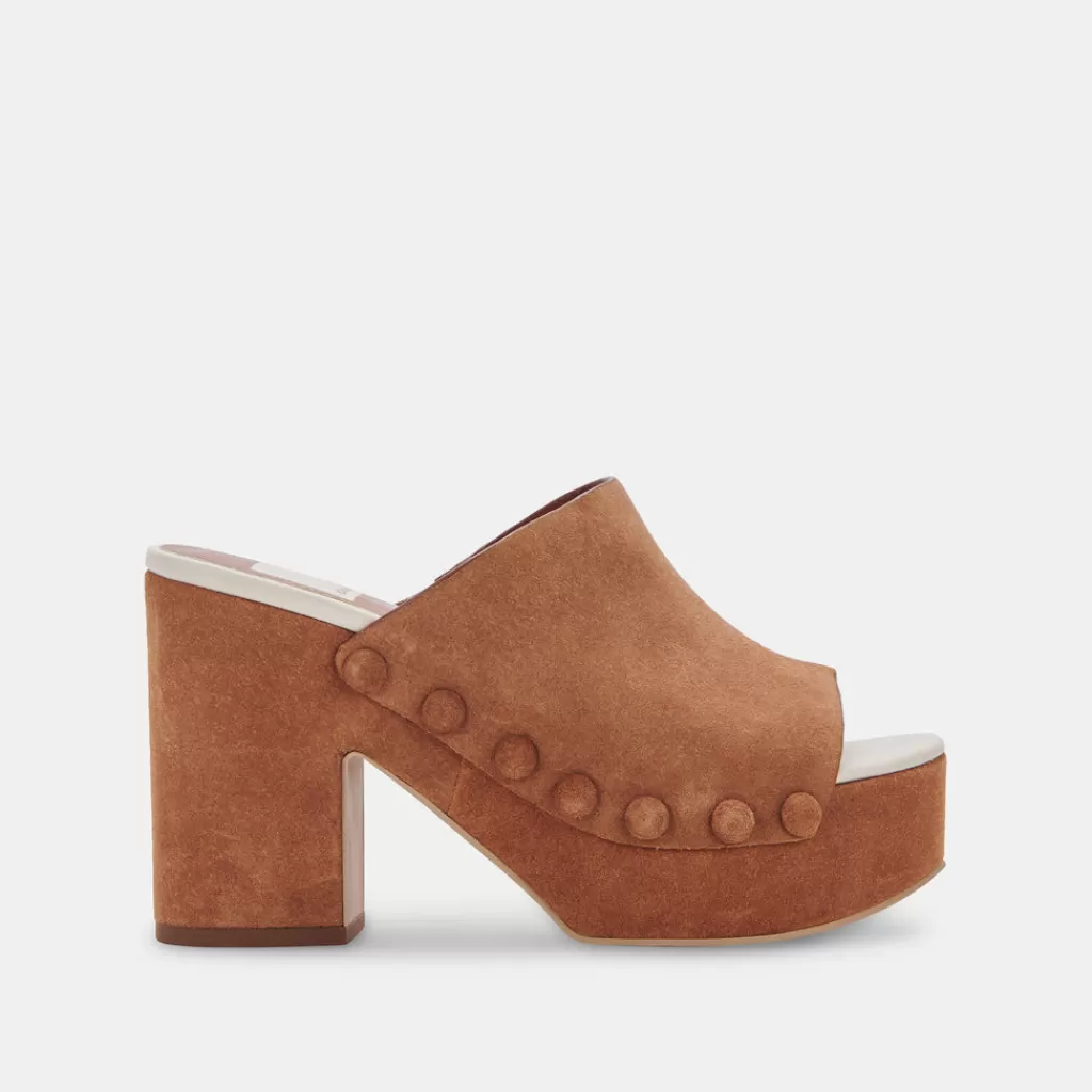 DOLCE VITA Emol Heels Pecan Suede Best Sale
