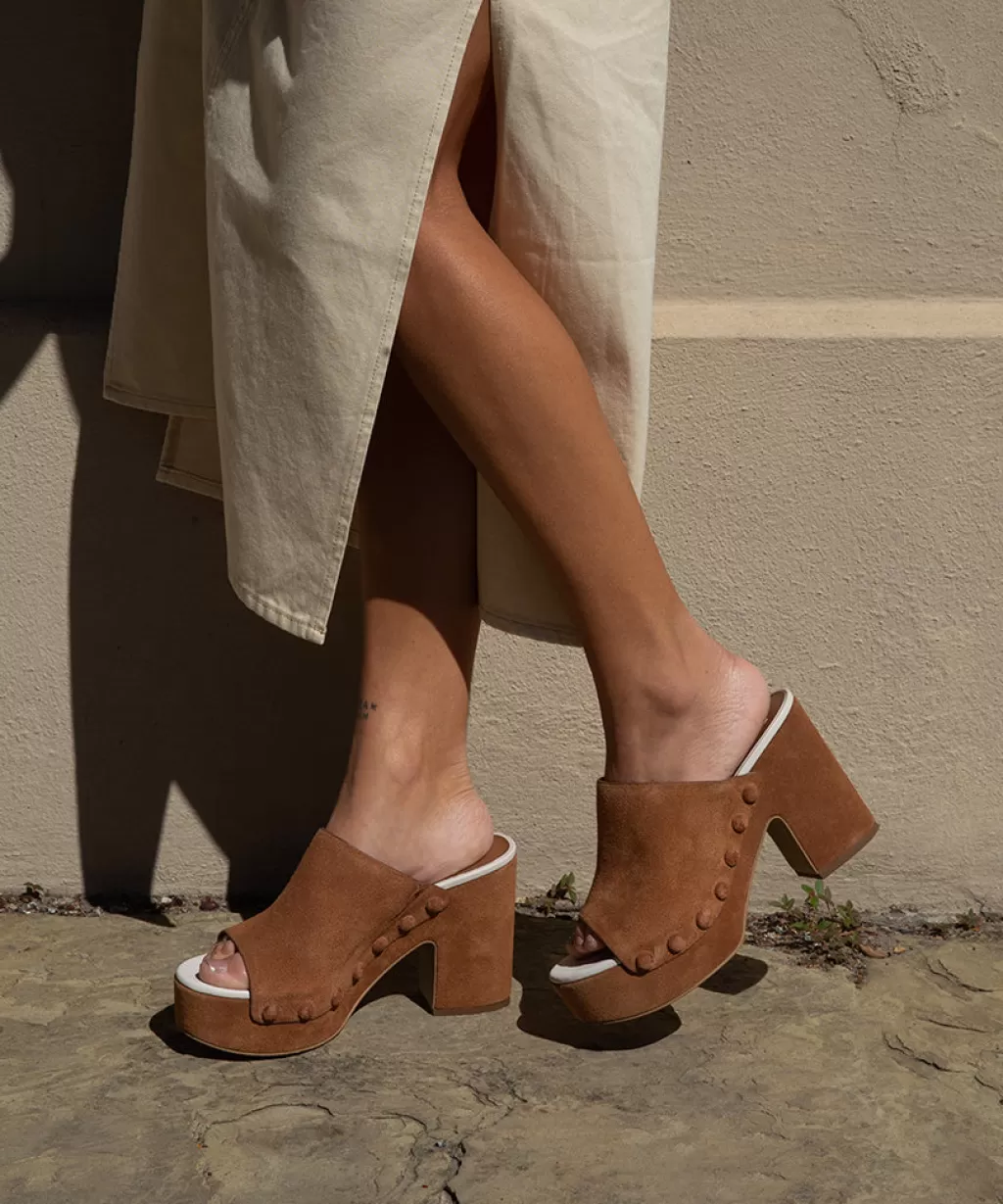 DOLCE VITA Emol Heels Pecan Suede Best Sale
