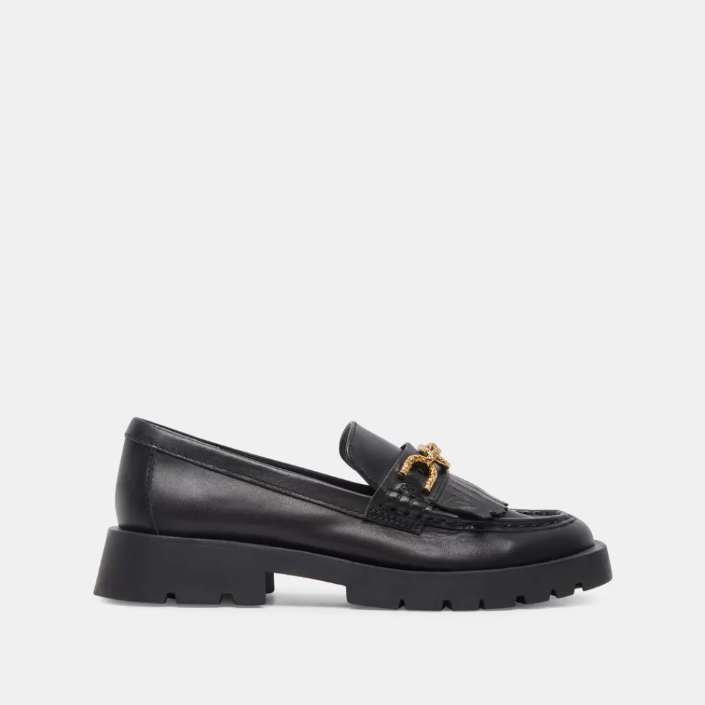 DOLCE VITA Erna Wide Flats Black Leather Store