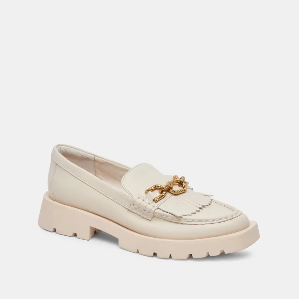 DOLCE VITA Erna Wide Flats Ivory Leather Best