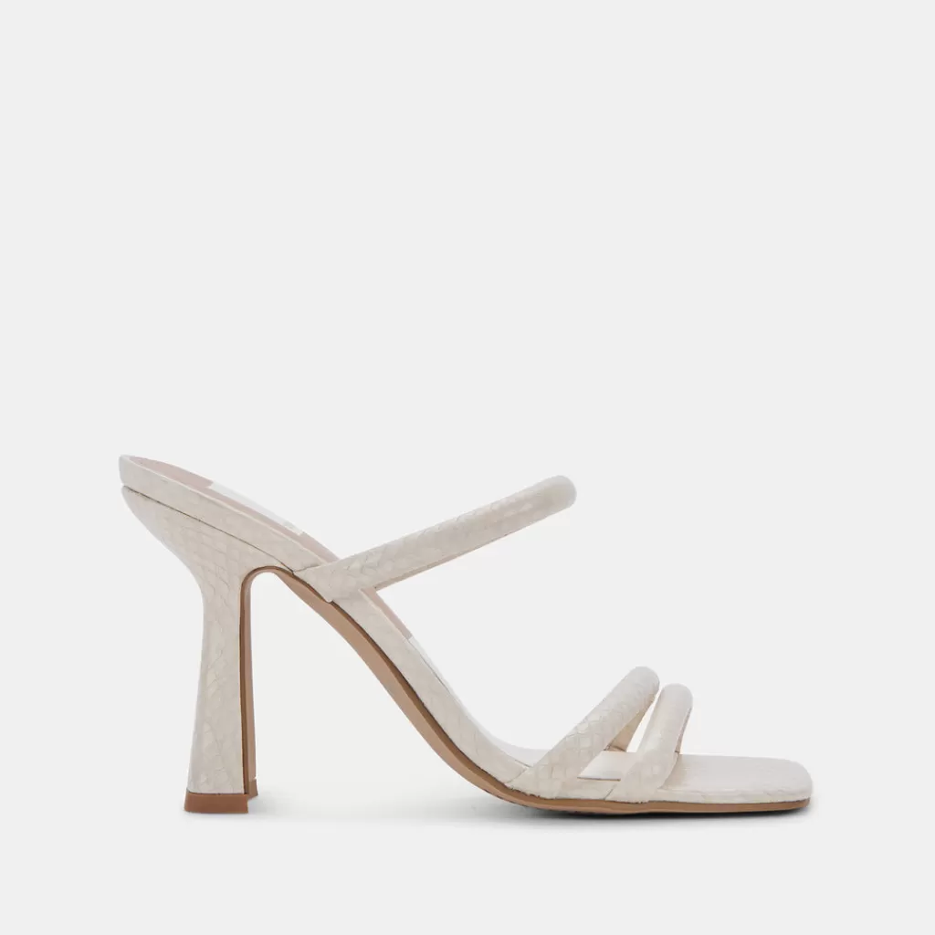 DOLCE VITA Fort Heels Ivory Embossed Stella Discount