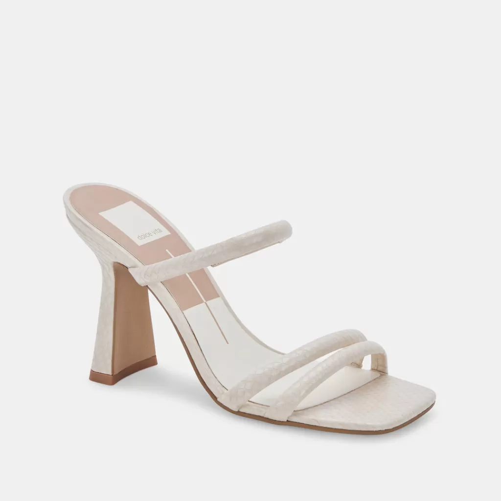 DOLCE VITA Fort Heels Ivory Embossed Stella Discount