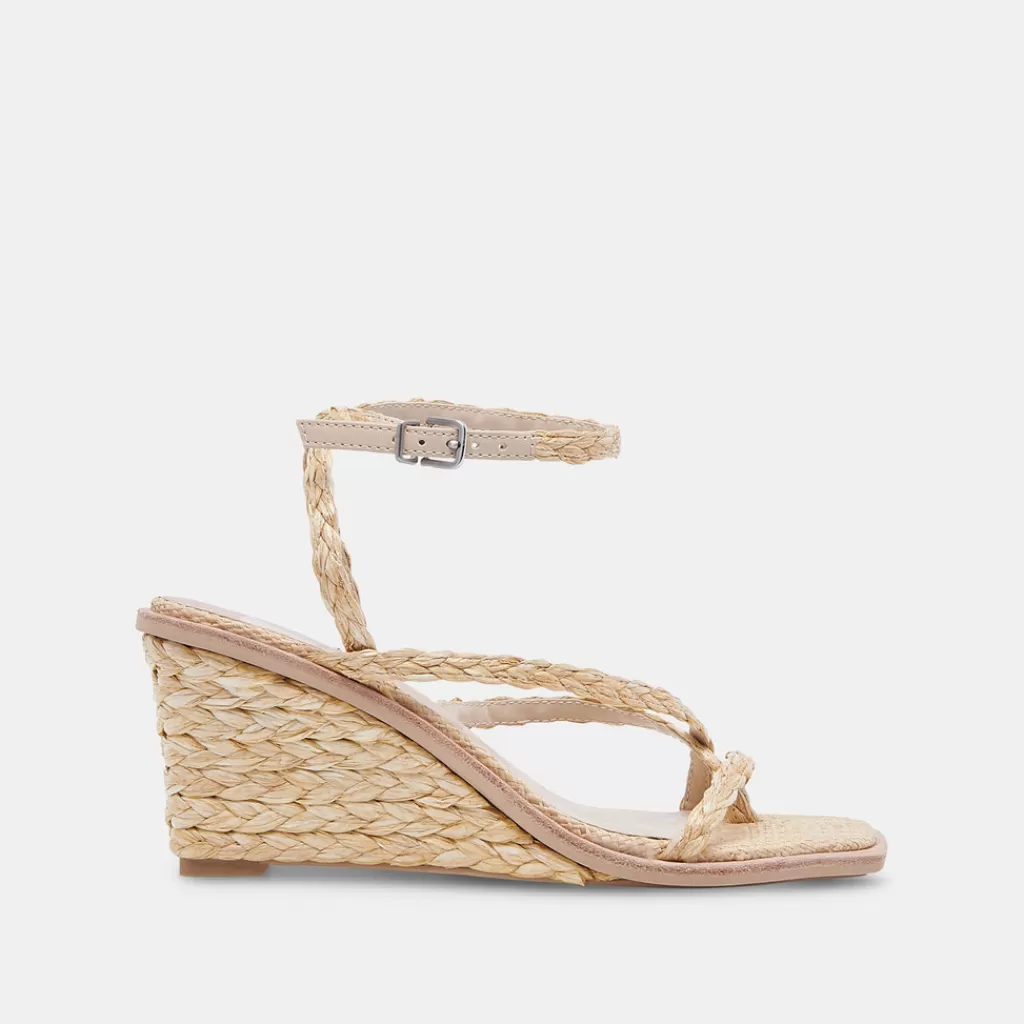 DOLCE VITA Gemini Wedges Lt Natural Raffia Shop