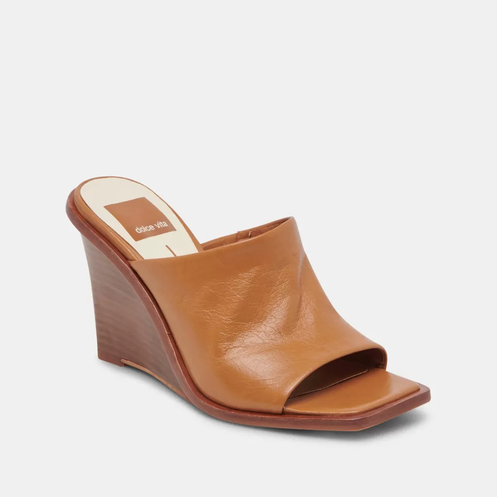 DOLCE VITA Gilded Wedges Acorn Leather Hot