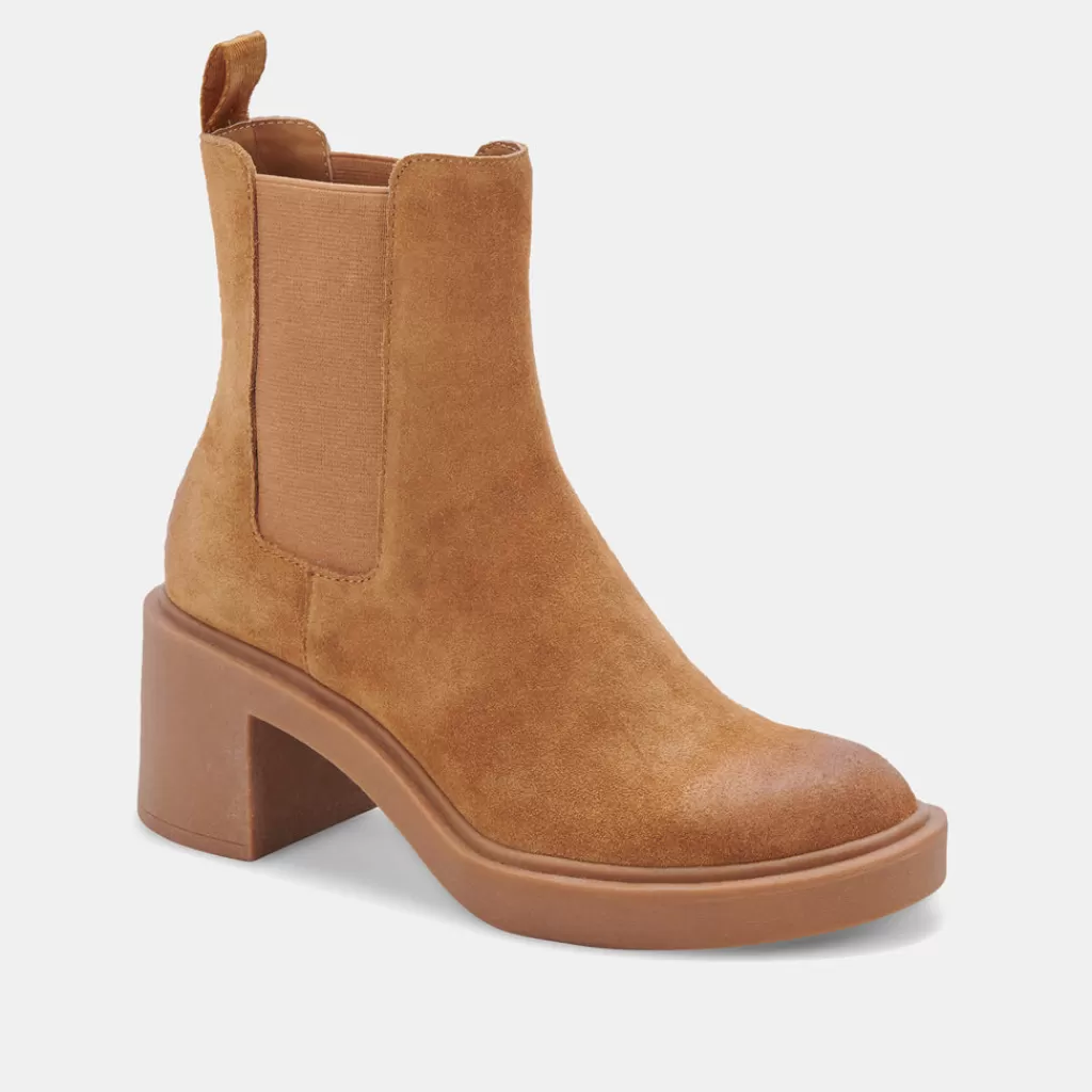 DOLCE VITA Gunner Booties Brown Suede Store