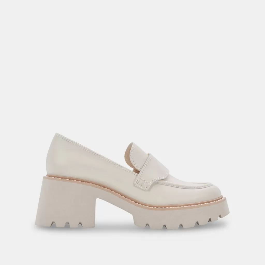 DOLCE VITA Halona Loafers Ivory Leather Store