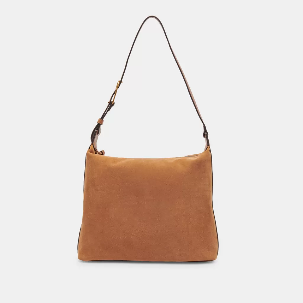 DOLCE VITA Hana Shoulder Bag Rusty Oak Suede Hot
