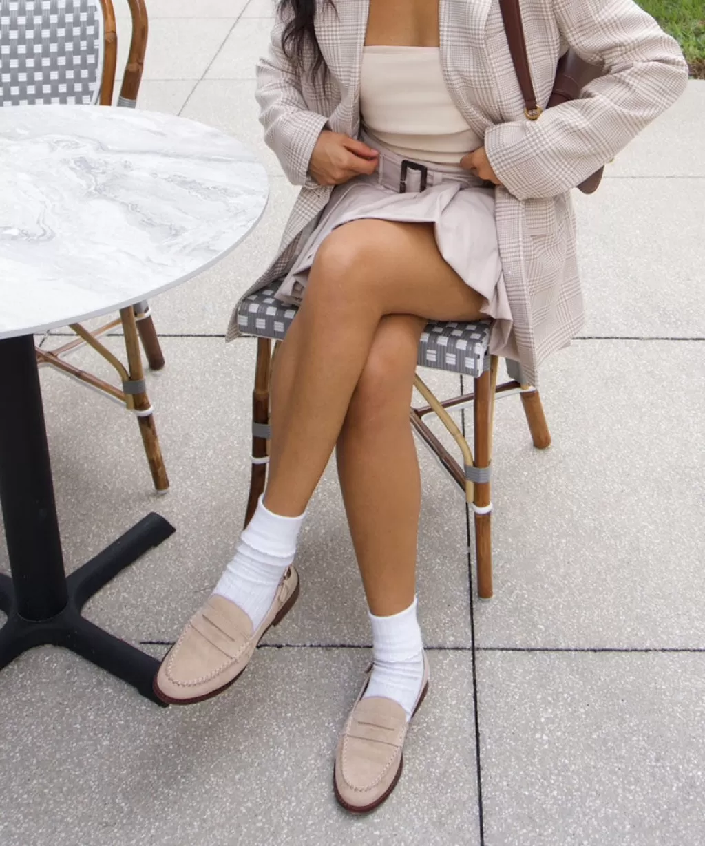 DOLCE VITA Hardi Loafers Camel Suede Outlet