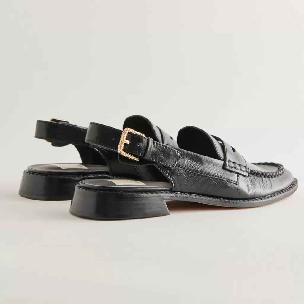 DOLCE VITA Hardi Loafers Midnight Crinkle Patent Fashion
