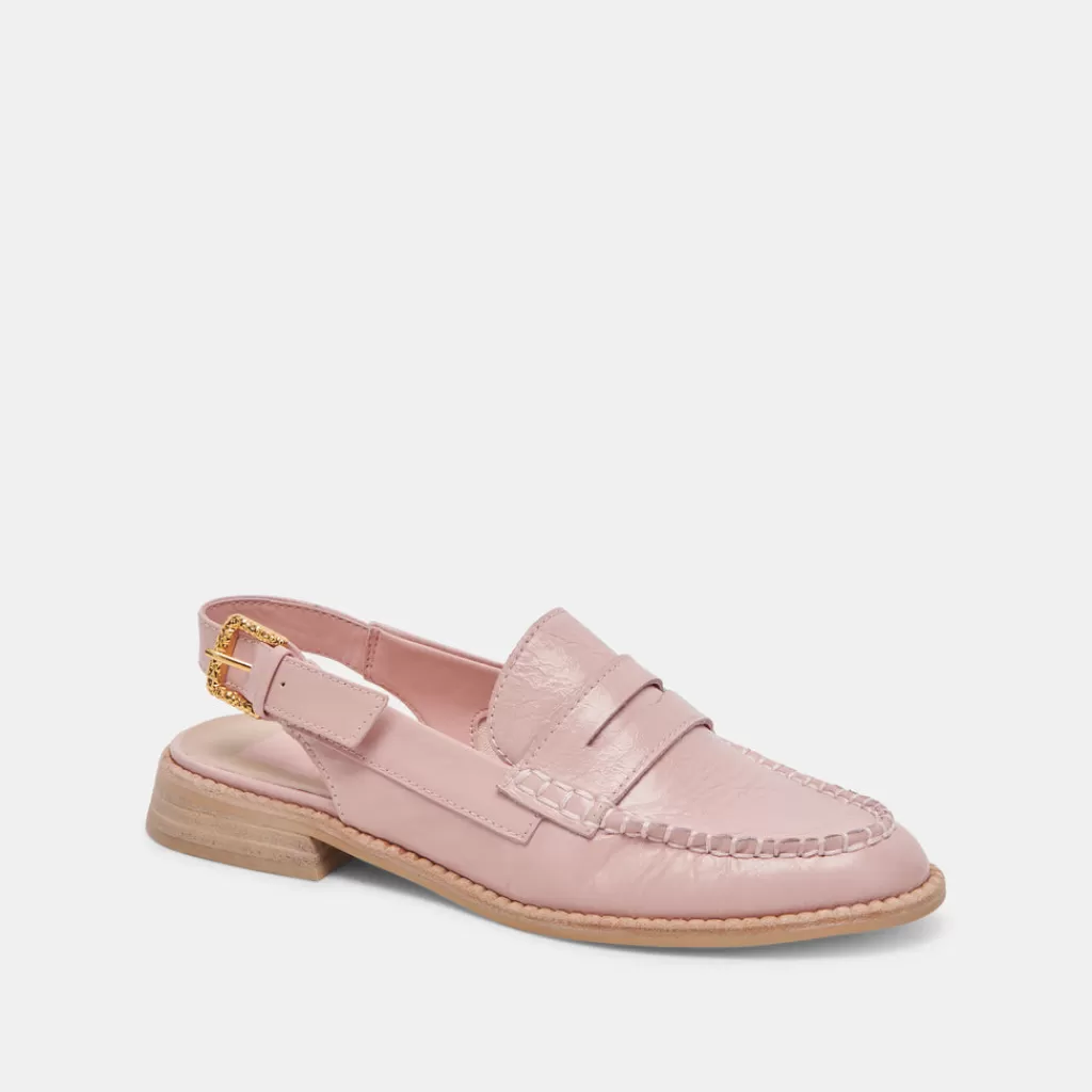 DOLCE VITA Hardi Loafers Pink Crinkle Patent Flash Sale