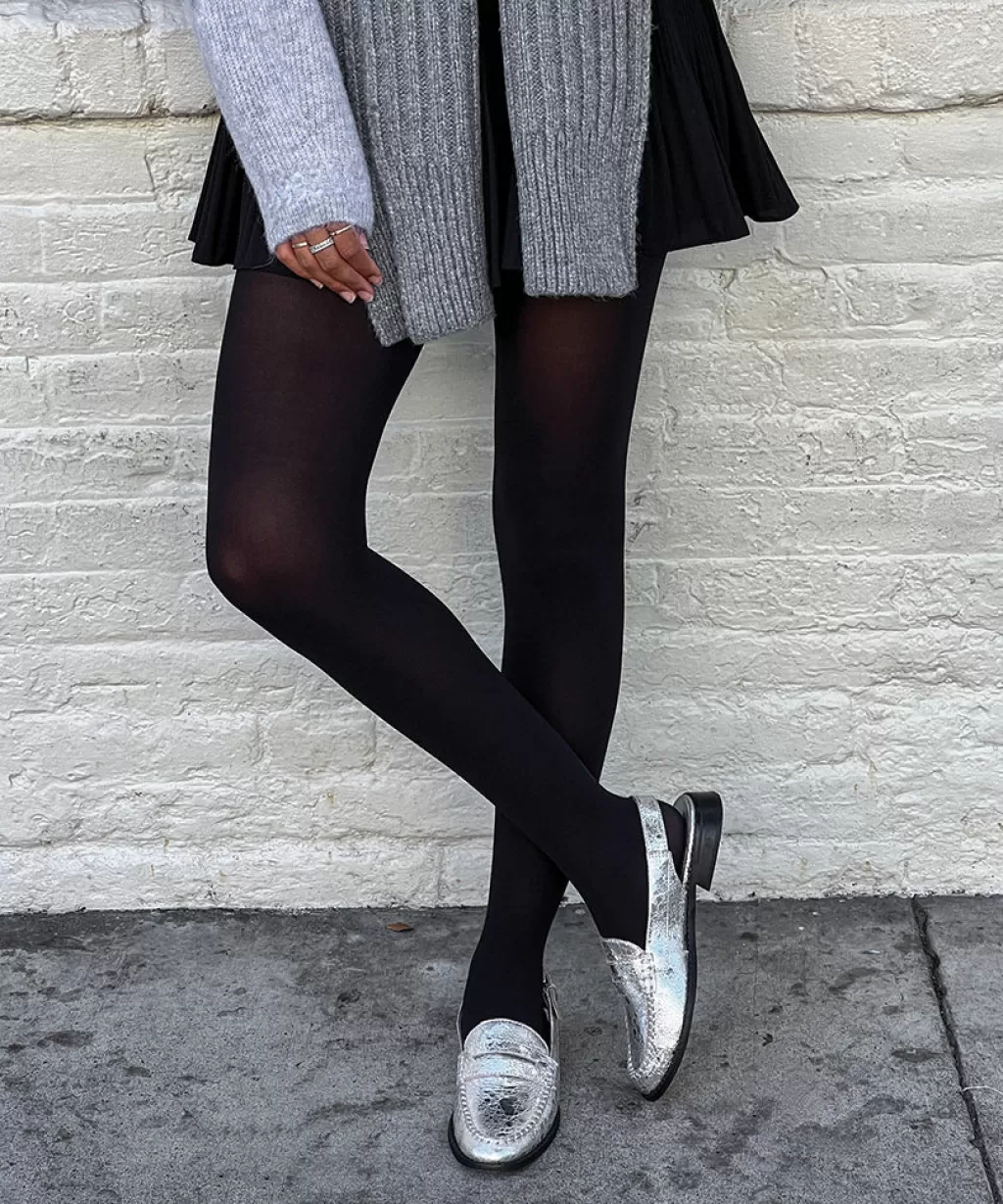 DOLCE VITA Hardi Loafers Silver Crackled Leather Cheap