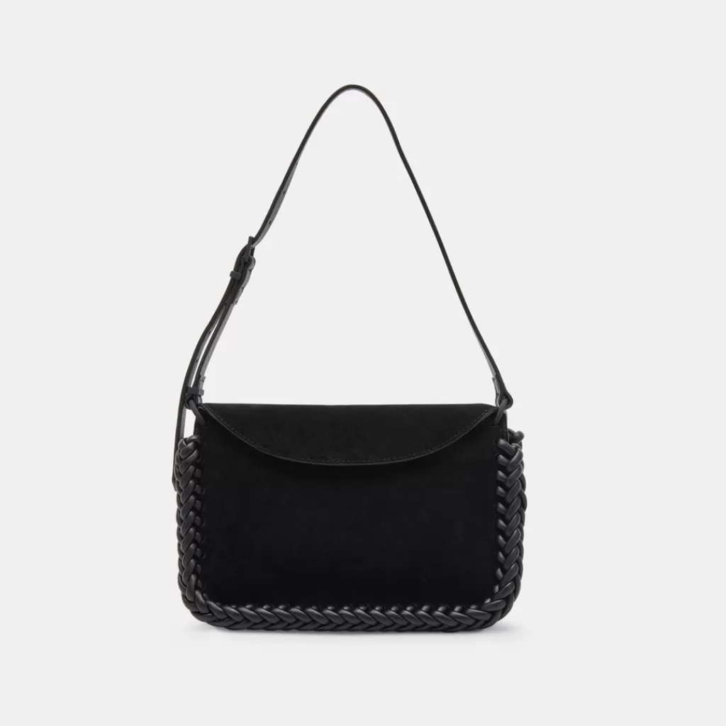 DOLCE VITA Harper Shoulder Bag Black Suede Best