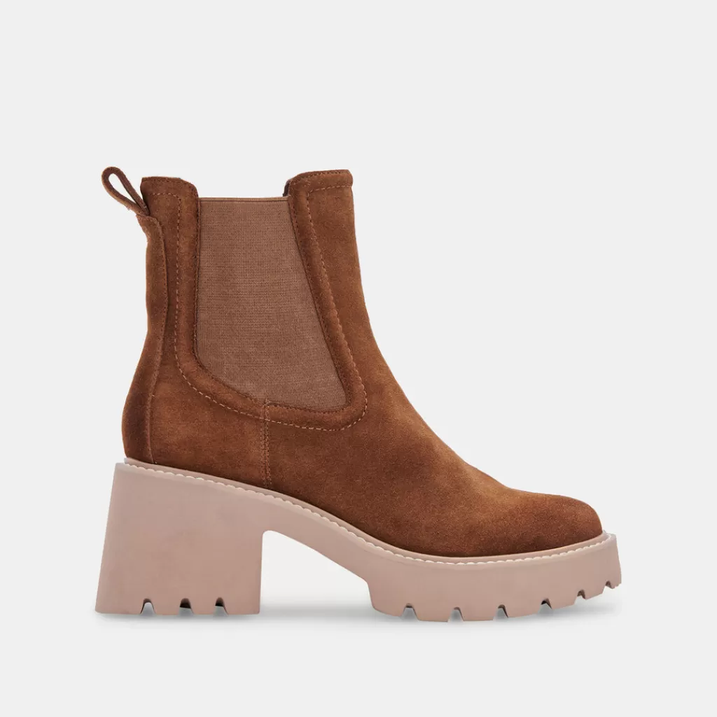 DOLCE VITA Hawk H2O Booties Dk Brown Suede Cheap