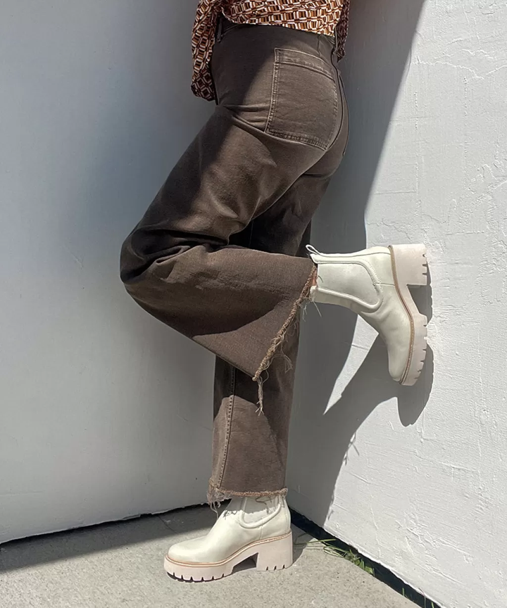 DOLCE VITA Hawk H2O Booties Ivory Leather New